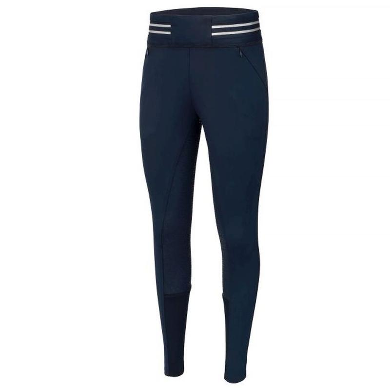 Legginsy damskie z silikonem Equestrian Queen Basildon granatowe