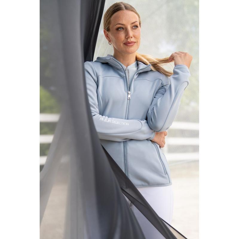 Bluza damska Pikeur Selection Tech-Fleece-Jacket Pastel Blue, błękitna 2024