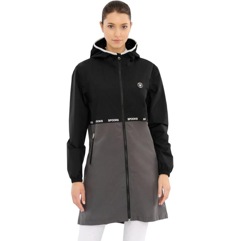 Płaszcz damski Spooks Dianna Rain Coat Black/Grey, czarno-szara