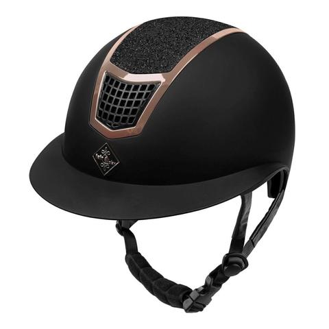 Kask FP Quantinum Eclipse Rosegold W-V czarno-różowozłoty