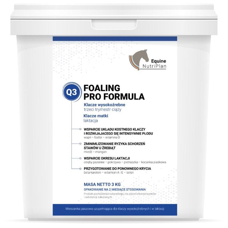 Preparat dla klaczy wysokoźrebnych i w laktacji Equine Nutri Plan Foaling Pro Formula Q3