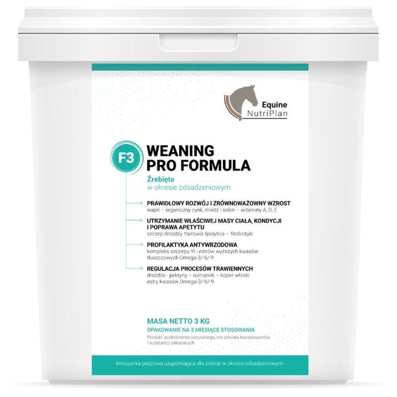 Preparat dla źrebiąt w okresie odsadzeniowym Equine Nutri Plan Weaning Pro Formula F3