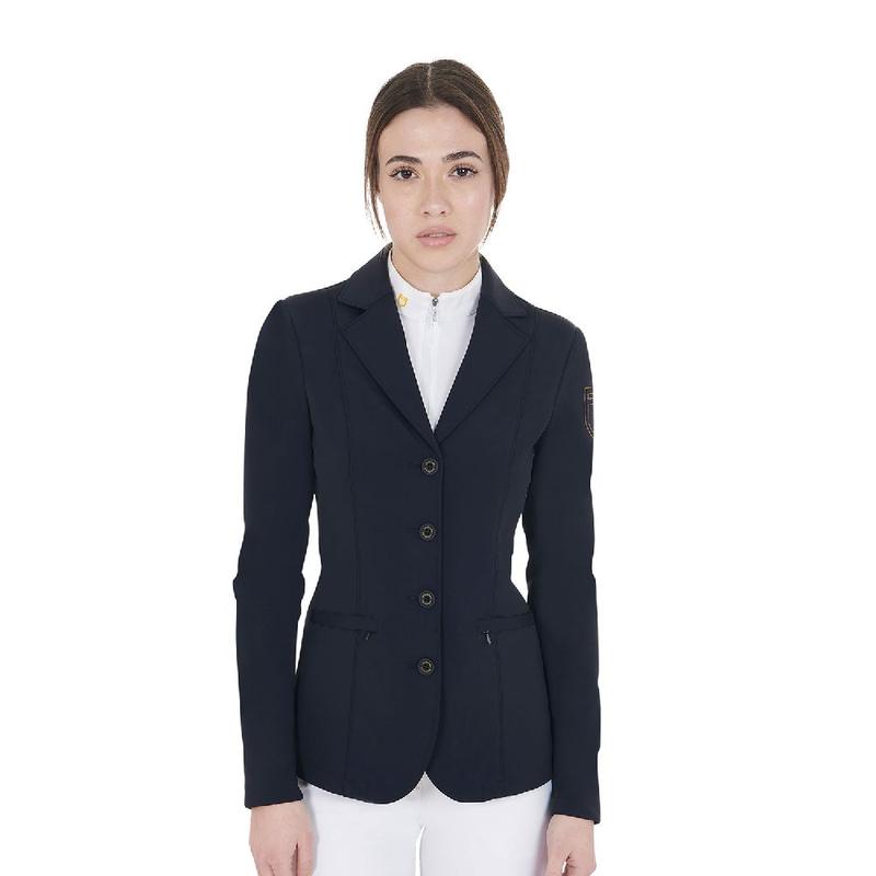 Frak damski Equestro Exclusive Navy, granatowy