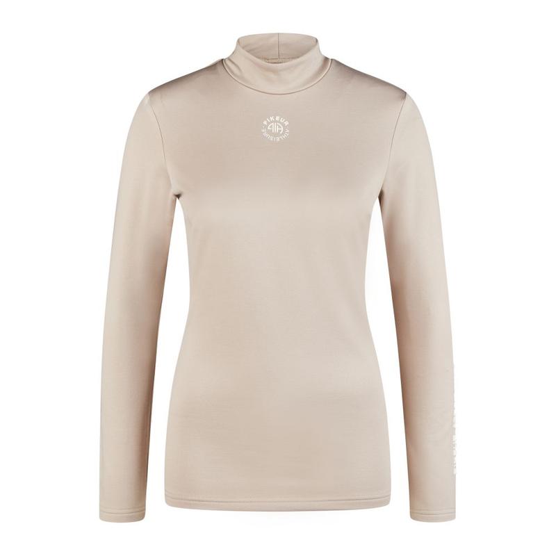 Golf damski Pikeur Rollneck Athleisure Sandstorm, beżowy 2024