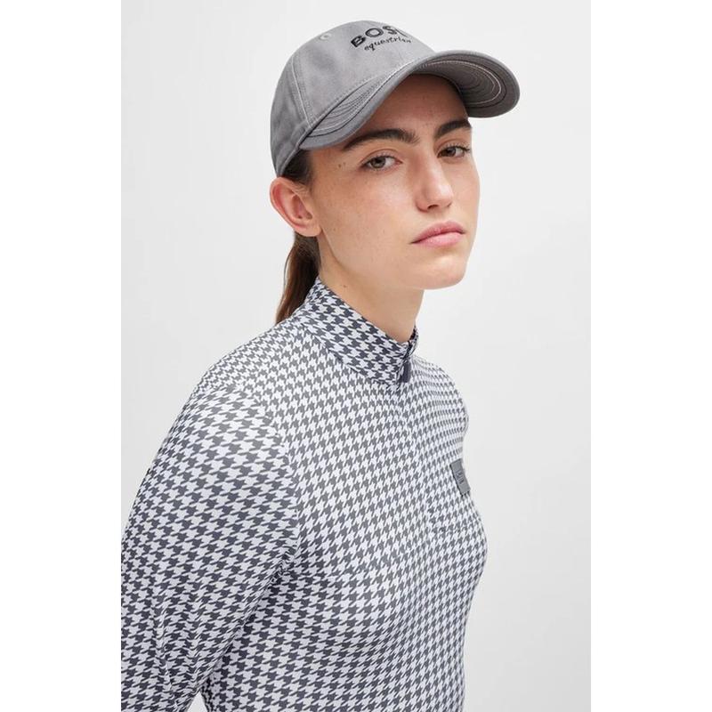 Bejsbolówka unisex Boss Equestrian Grey, szara