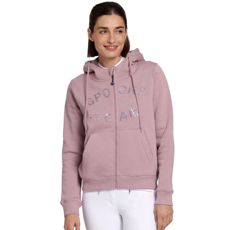 Bluza z kapturem rozpinana damska Spooks Tildah Sweat Jacket Undercover Rose, różowa