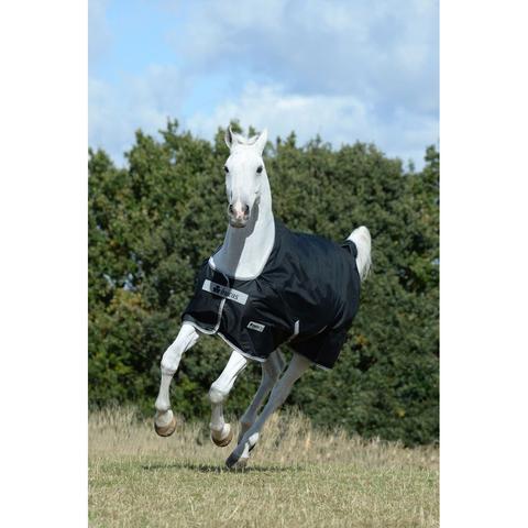 Derka padokowa letnia Bucas 0g Anniversary Turnout Light SD Black-Silver, czarna