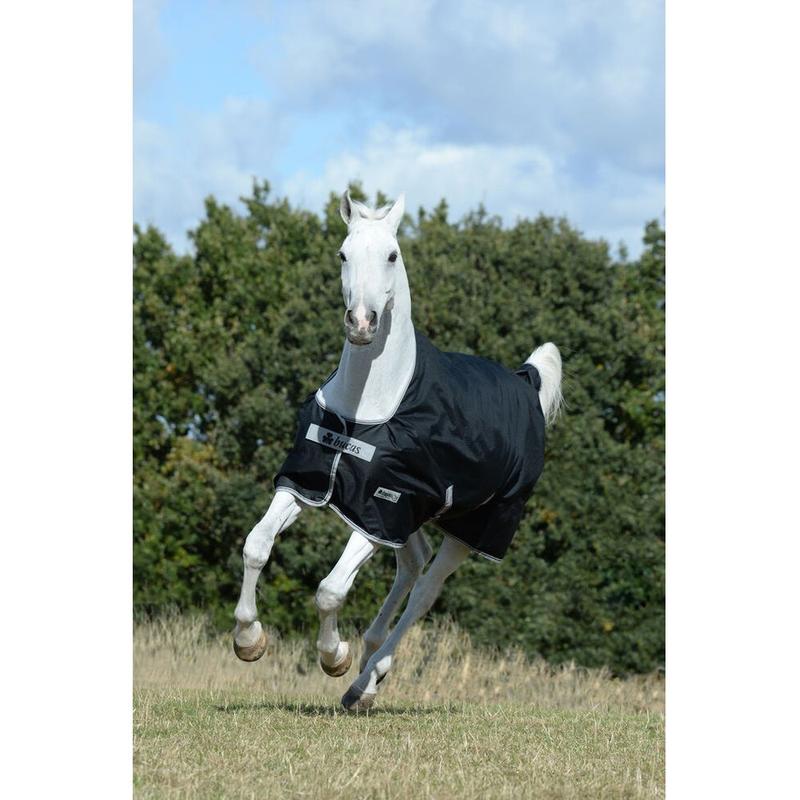 Derka padokowa letnia Bucas 0g Anniversary Turnout Light SD Black-Silver, czarna