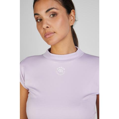 Koszulka damska Pikeur Athleisure Cropped Shirt Lavender Blush, jasnofioletowa 2025