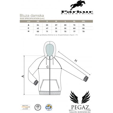 Bluza kadrowa damska Polish Equestrian Team z kapturem II czerwona