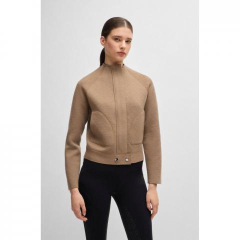 Bluza damska rozpinana Boss Equestrian Darla Camel, karmelowa