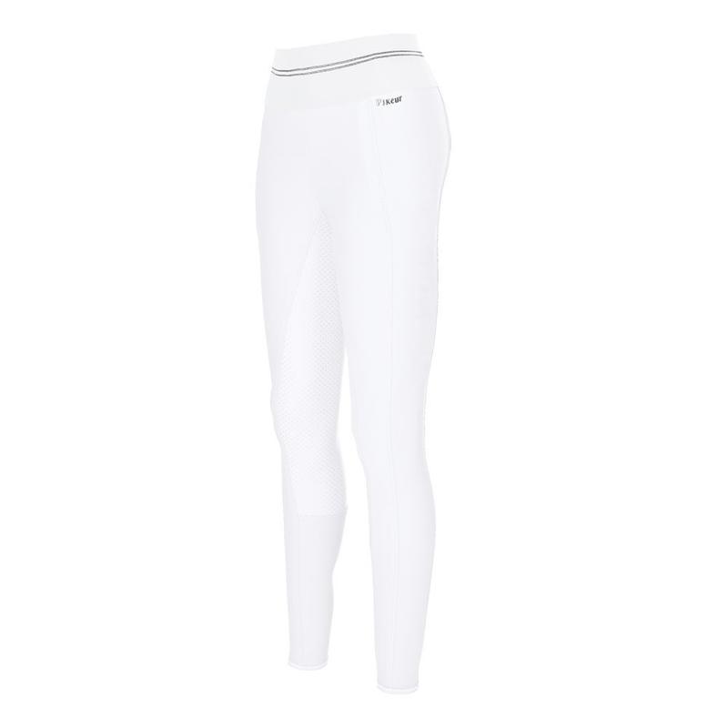 Bryczesy z silikonem Pikeur Gia Grip Athleisure white, białe